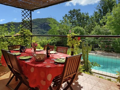 Villa Saint-Brès: Pool & Natur - Outdoor photo 2