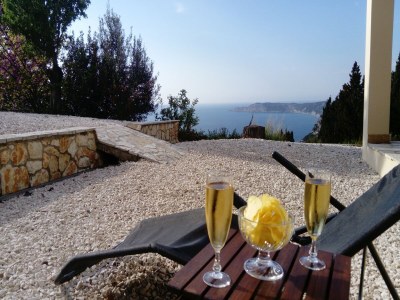 Villa Ferienhaus mit Aussicht in der Nähe von Afionas in Afionas - Villa