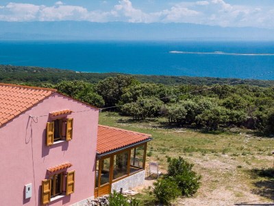 Holiday house BLUE with sea view in nature near the beach in Belej - Holiday house