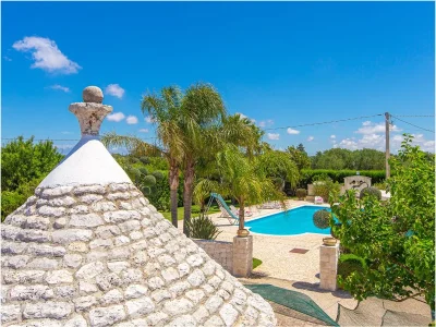 Villa Trullo private pool and fenced garden in San Vito dei Normanni - Villa