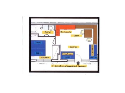 Apartment Appartement/Fewo, Dusche oder Bad, WC, Balkon - Features photo 9