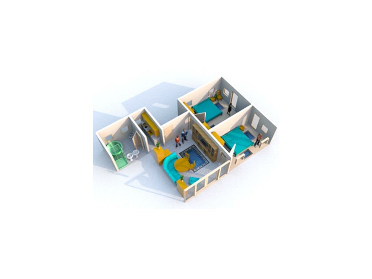 Apartment Apartment 3-Raum für 4-5 Personen