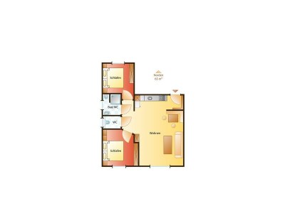 Apartment Apartment/2 Schlafräume/Bad, WC - Features photo 11