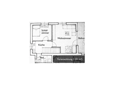 Apartment Wohnung 1, 51 m², 1-4 Personen - Features photo 20