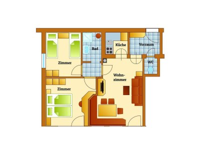 Apartment Deluxe Apartment mit 3 Schlafzimmer und Südbalkon - Outdoor photo 23