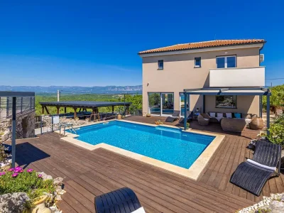 Villa Bella Vista with sea view in Dobrinj - Villa