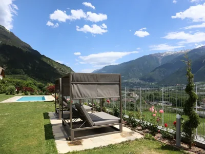 Apartment Wohnung in Goldrain mit Pool und Bergblick - Outdoor photo 21