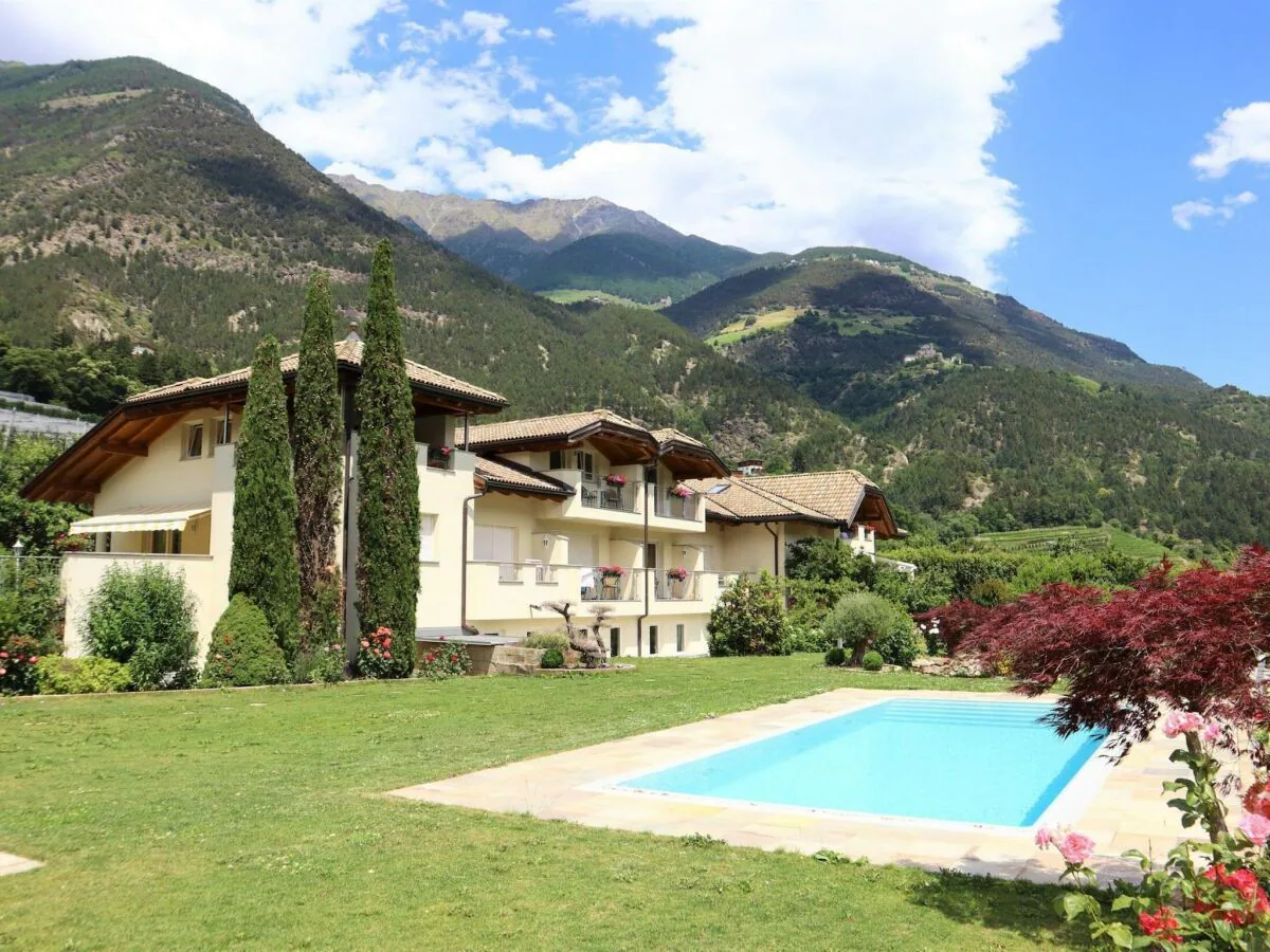 Apartment Wohnung in Goldrain mit Pool und Bergblick