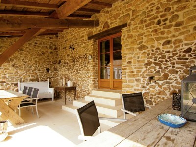 Holiday park Hütte in Frankreich mit überdachter Terrasse in Charente - Holiday park