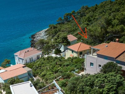 Holiday apartment with sea view and private beach in Blato - Holiday apartment