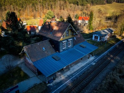 Holiday apartment Übernachten im Bahnhof Paulinzella mit Sauna - Outdoor photo 3
