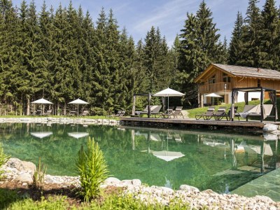 Chalet Nice chalet in Wölting with natural swimming pond - Outdoor photo 9