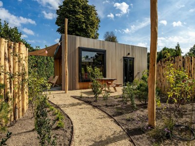 Holiday park Wellness Cabin in Netherlands with Outdoor Spa - Outdoor photo 3