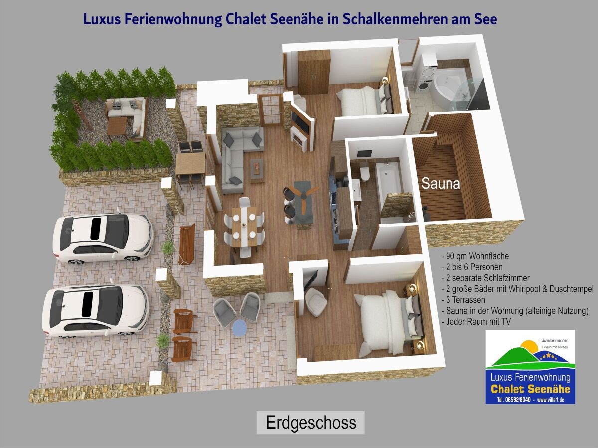 Holiday apartment Luxus Ferienwohnung Chalet Seenähe - Outdoor photo 4