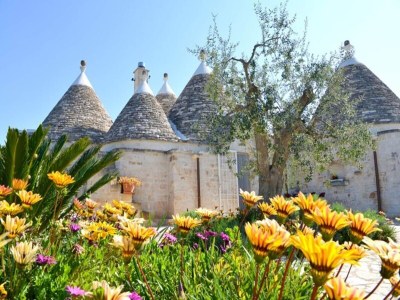 Holiday park Trulli in Valle d'Itra mit Pool und Aussicht - Outdoor photo 17