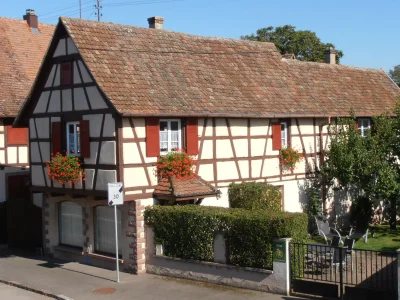 Holiday apartment The Alsatian half-timbered house in Jebsheim - Holiday apartment