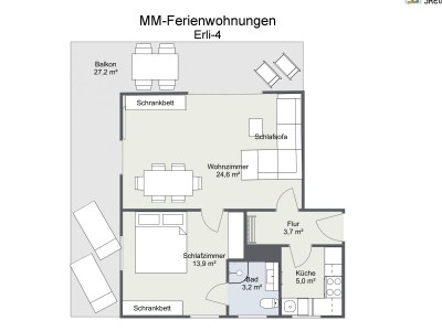 Holiday apartment Haus Erli- Wohnung Erli-4 - Document photo 42