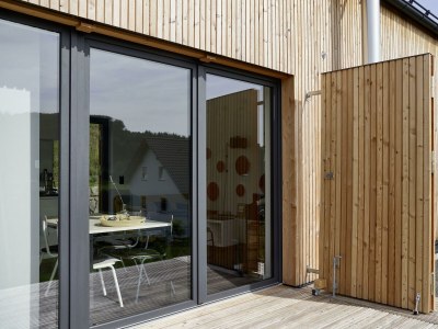 Apartment eifelhausaufzeit, Chalet mit Sauna, seenah - Outdoor photo 8