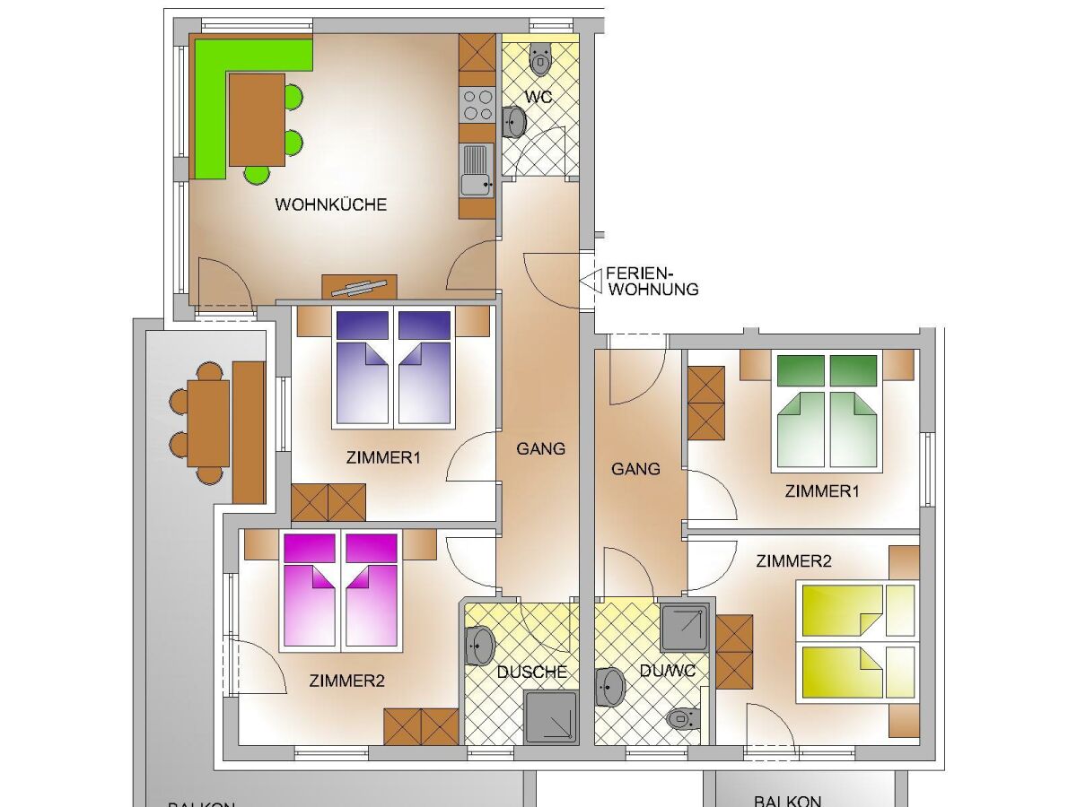 Apartment Familienhaus