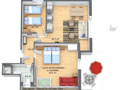 Holiday apartment Haus Heidegarten balcony - Document photo 22