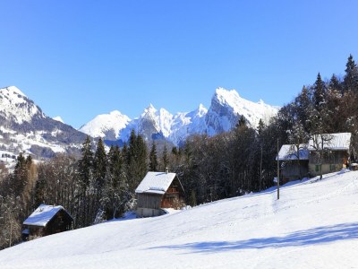 Apartment Wohnung in Morillon mit Pool und Bergblick - Outdoor photo 11