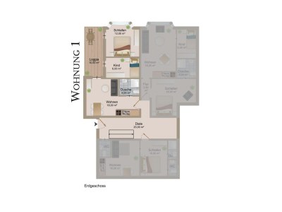 Holiday apartment Ferienwohnung Villa Aurora 1 - Document photo 19