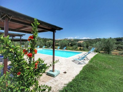 Farmhouse Bauernhaus in Asciano mit Pool & Grill - Outdoor photo 11