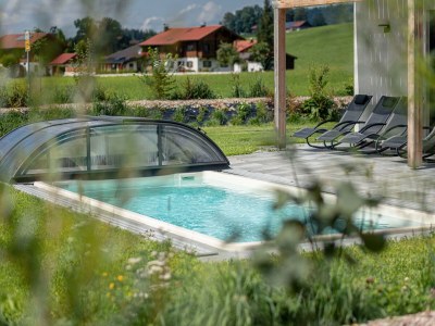 Chalet Chalet in Inzell mit Pool & Alpenblick - Outdoor photo 14