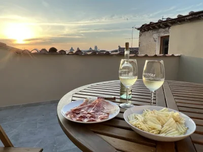 Holiday apartment La Dolce Vista_Tower view Terrace in Pisa - Holiday apartment
