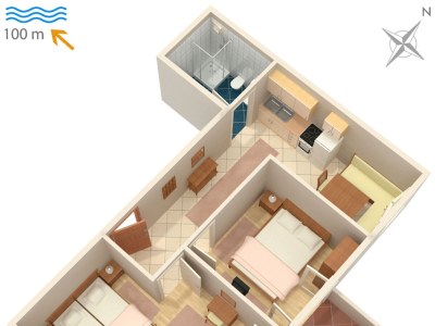 Apartment Two bedroom apartment with balcony Artatore, Lošinj A-2509-d - Outdoor photo 27