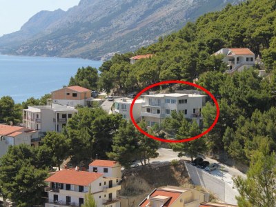 Apartment Studio flat with balcony and sea view Brela, Makarska AS-6895-a - Outdoor photo 21