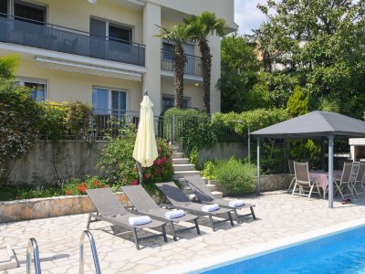 Apartment Two bedroom apartment with terrace and sea view Opatija - Volosko, Opatija A-15071-a - Outdoor photo 6