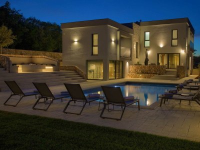 Villa Villa ASTRUM with heated indoor and outdoor pool, jacuzzi and sauna in Vrh - Villa