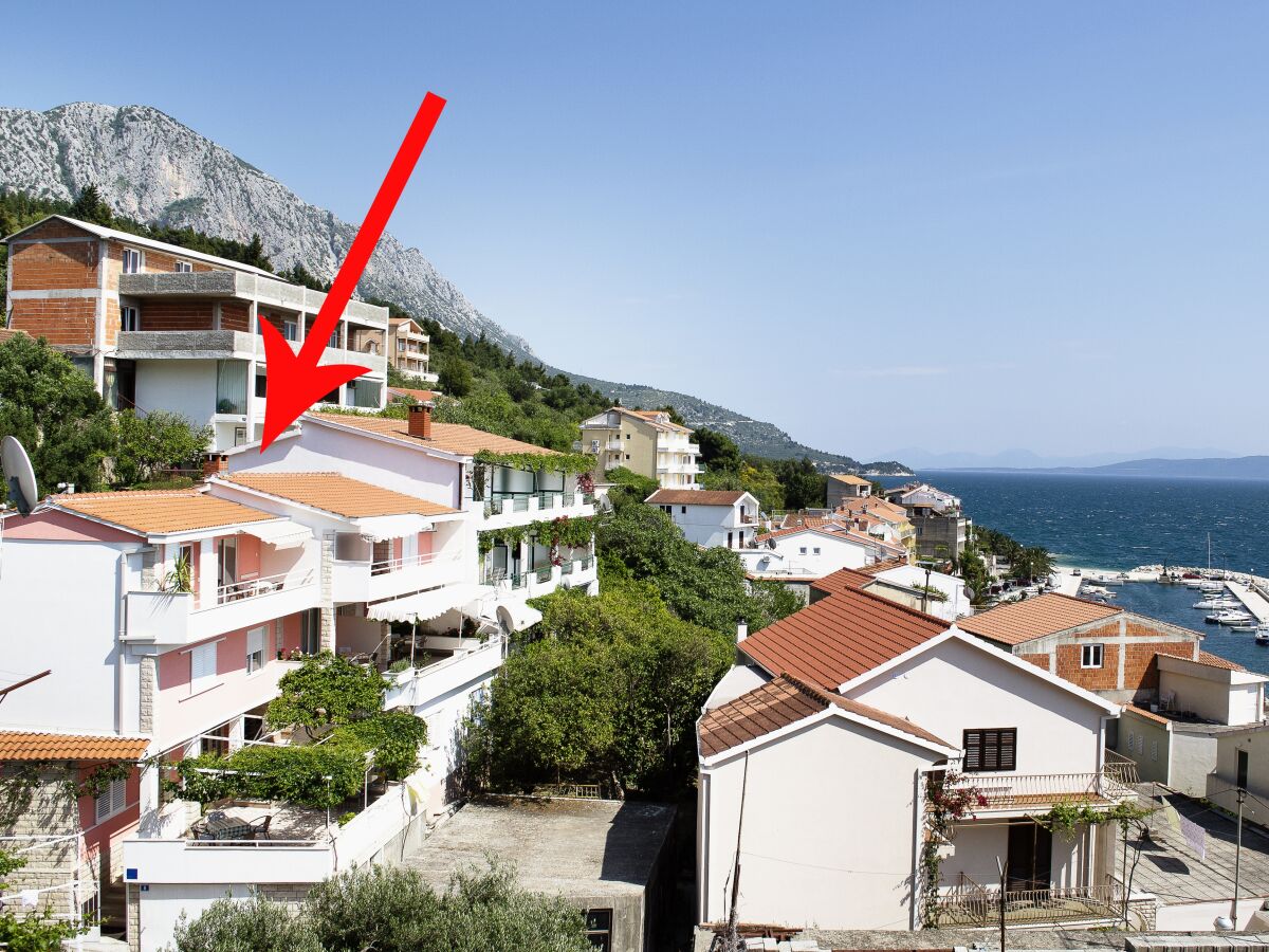 Apartment One bedroom apartment with terrace and sea view Podgora, Makarska A-2714-b