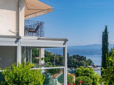 Apartment One bedroom apartment with terrace and sea view Medveja, Opatija A-7720-a - Outdoor photo 7