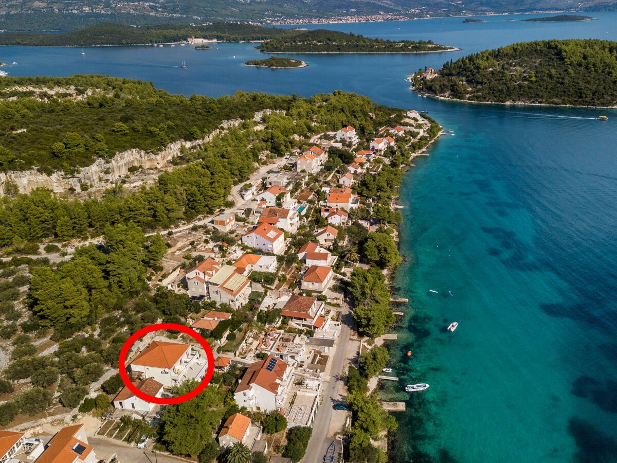 Apartment One bedroom apartment near beach Lumbarda, Korčula A-10049-c - Outdoor photo 2