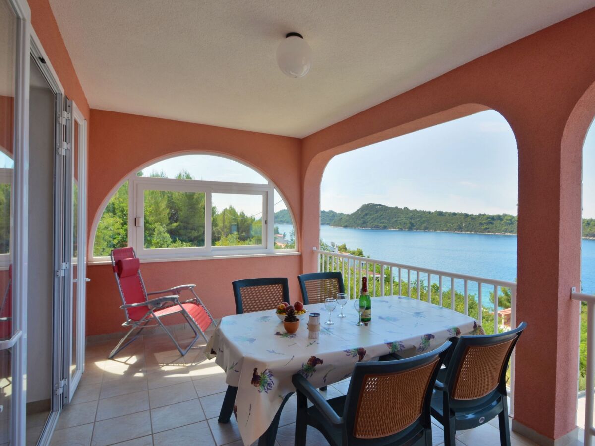 Apartment One bedroom apartment with terrace and sea view Karbuni, Korčula A-13217-b