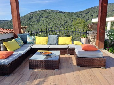 Apartment Two bedroom apartment with terrace and sea view Cove Poplat, Korčula A-18258-c - Outdoor photo 28