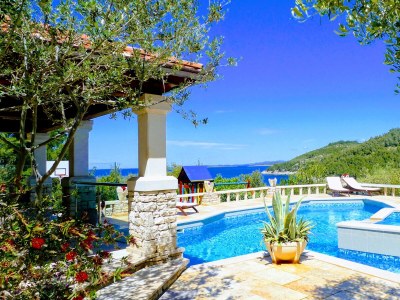 Apartment Two bedroom apartment with terrace and sea view Cove Poplat, Korčula A-18258-d - Outdoor photo 9
