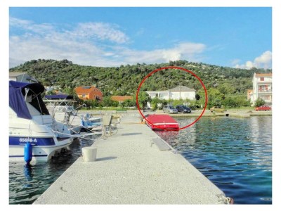 Apartment Two bedroom apartment with terrace and sea view Barbat, Rab A-22053-a in Rab - Apartment