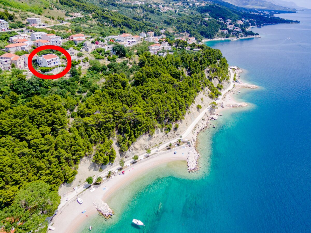 Holiday room with balcony and sea view Brela, Makarska S-24416-b - Outdoor photo 2