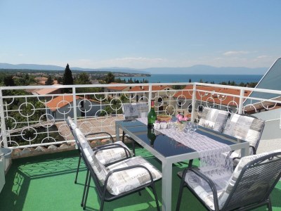 Apartment One bedroom apartment with terrace and sea view Malinska, Krk A-20370-a - Outdoor photo 22