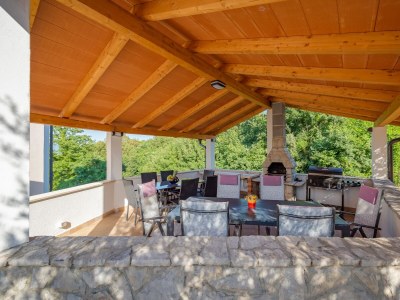 Apartment One bedroom apartment with terrace and sea view Drenje, Labin A-22992-f - Outdoor photo 25