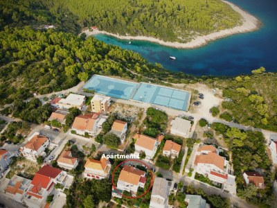 Apartment Two bedroom apartment with terrace and sea view Zavalatica, Korčula A-14204-b in Čara - Apartment
