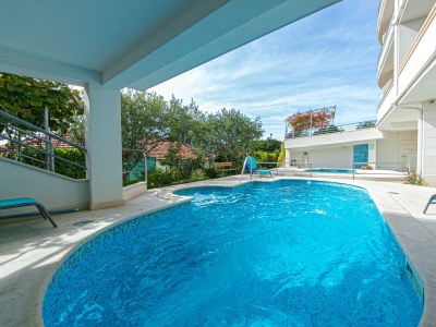 Apartment Two bedroom apartment with terrace and sea view Brela, Makarska A-20065-a - Outdoor photo 6