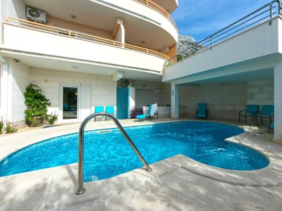 Apartment Two bedroom apartment with terrace and sea view Brela, Makarska A-20066-a - Outdoor photo 6
