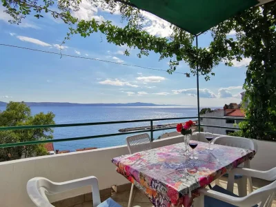 Apartment Two bedroom apartment with balcony and sea view Živogošće - Porat, Makarska A-16289-d in Podgora - Apartment