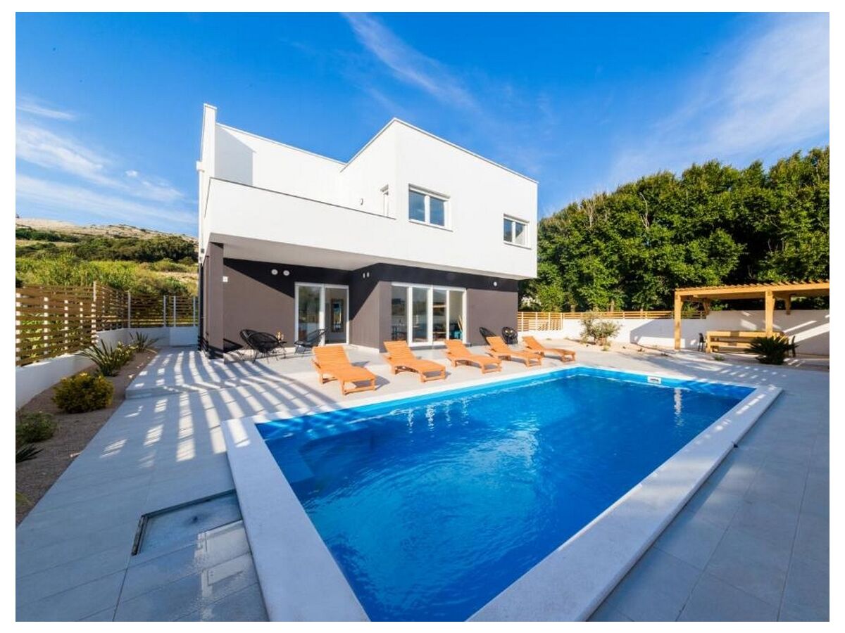 Holiday house Four-bedroom house with terrace and sea view Pag K-23343