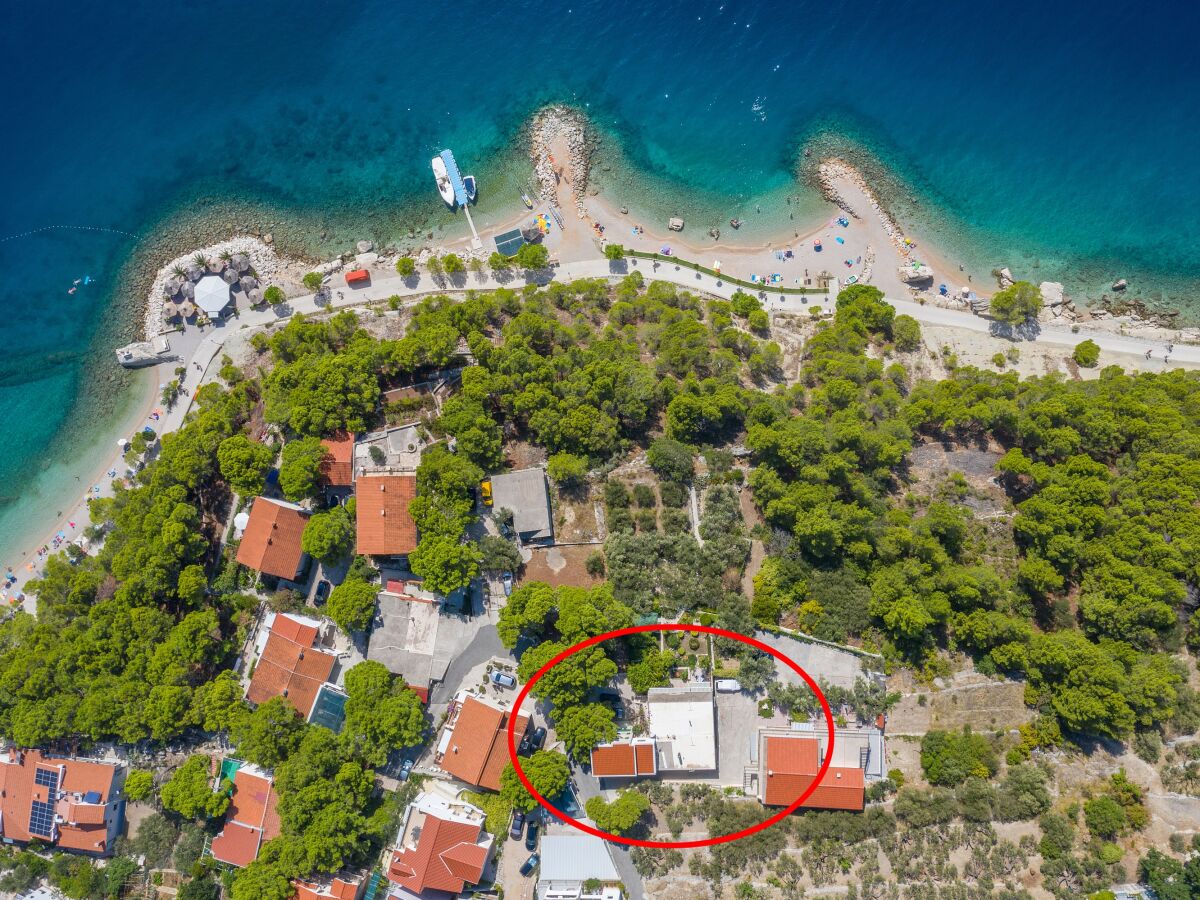 Apartment Studio flat with terrace and sea view Brela, Makarska AS-20186-a - Outdoor photo 2