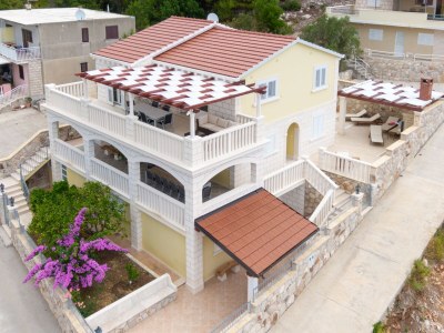 Holiday house Comfortable and spacious house with terrace and sea view Prižba, Korčula K-199 - Outdoor photo 2